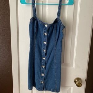 Pacsun blue Denim button up dress